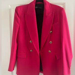 Zara Tailored Double Breasted Blazer